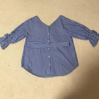 ダブルクローゼット(w closet)のストライプブラウス(シャツ/ブラウス(長袖/七分))