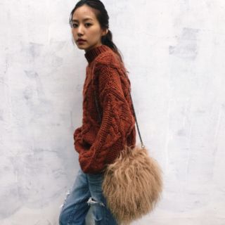 マウジー(moussy)の☆タグ付き☆ファーバッグ  ノベルティ(ショルダーバッグ)