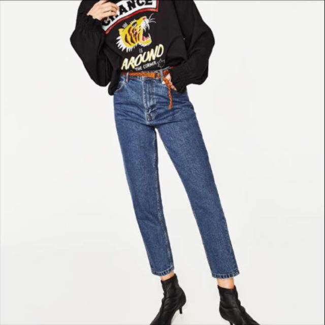 ZARA(ザラ)のZARA マムジーンズ 36 レディースのパンツ(デニム/ジーンズ)の商品写真