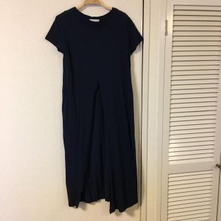 ザラ(ZARA)のZARA ロングスリットTシャツ(Tシャツ(半袖/袖なし))