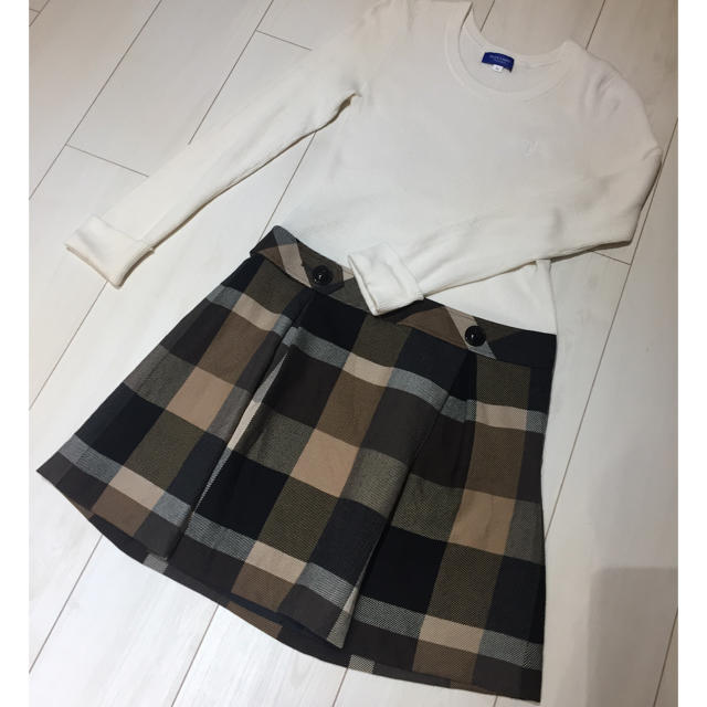 BURBERRY BLUE LABEL(バーバリーブルーレーベル)のブルーレーベルクレストブリッジ ワンピース レディースのワンピース(ひざ丈ワンピース)の商品写真