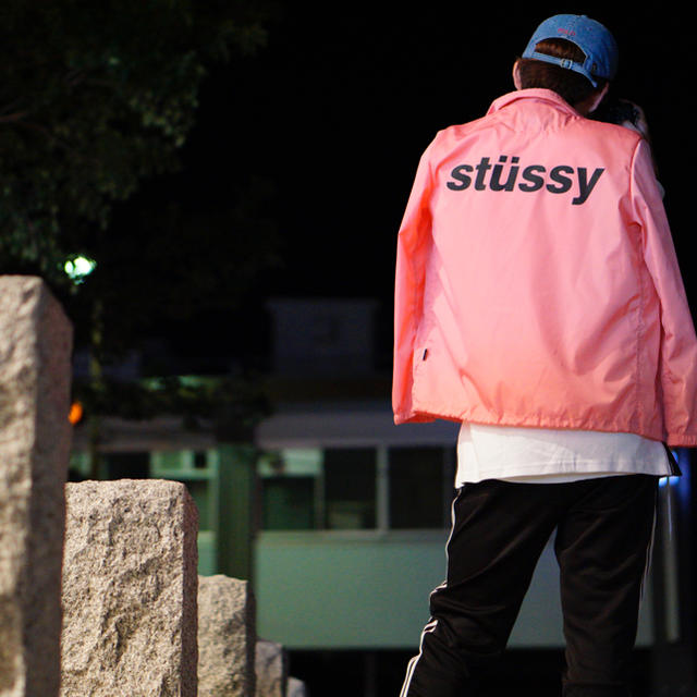 Stussy Lサイズ Stussy コーチジャケット ピンクの通販 By マグサー ステューシーならラクマ