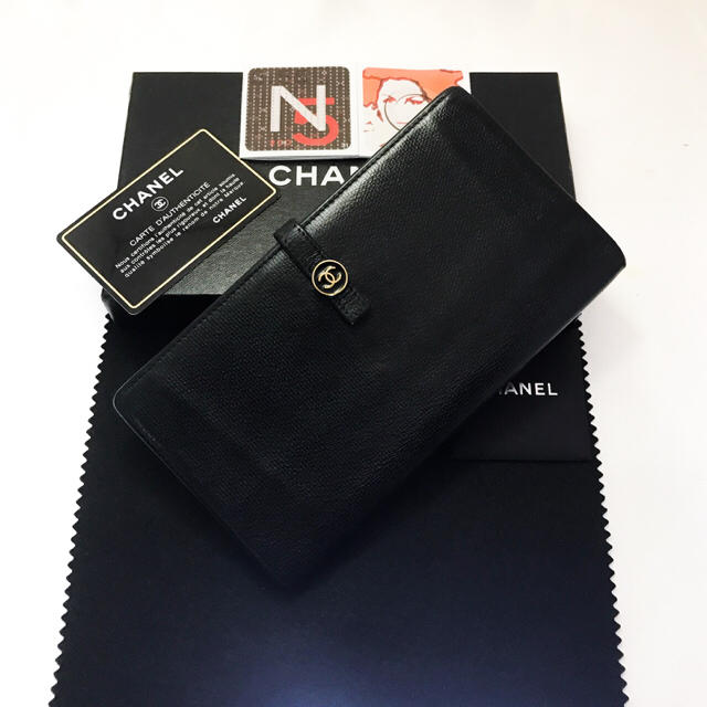 ニナ さま専用 ♡CHANEL ココボタン 二つ折り長財布 GOLD金具