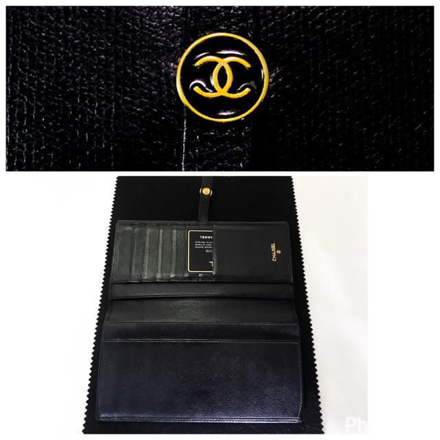 ニナ さま専用 ♡CHANEL ココボタン 二つ折り長財布 GOLD金具 1