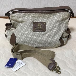 バーバリーブルーレーベル(BURBERRY BLUE LABEL)の美品 人気 バーバリー ブルーレーベル クレストブリッジ ショルダー バッグ(ショルダーバッグ)