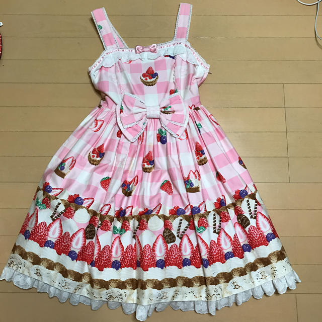 新品　Angelic Pretty　ケーキ柄　ワンピース