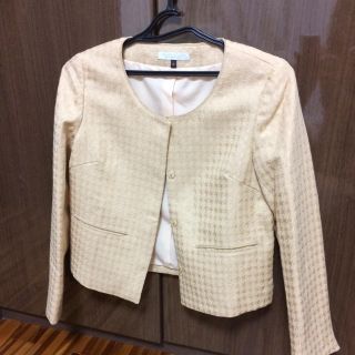 プロポーションボディドレッシング(PROPORTION BODY DRESSING)の専用 美品 ノーカラージャケット ベージュ M(ノーカラージャケット)