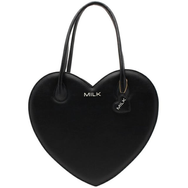 MILK(ミルク)のMILK 45th ハートバッグ ブラック レディースのバッグ(ハンドバッグ)の商品写真