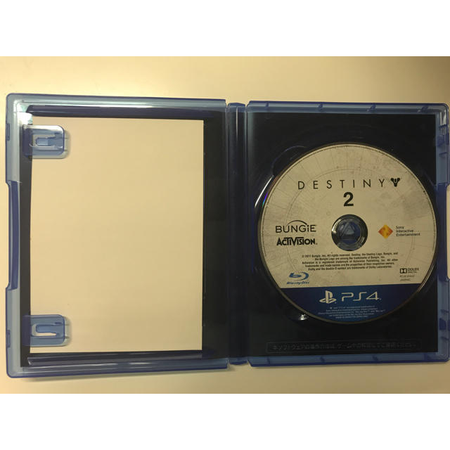 PlayStation4(プレイステーション4)のdestiny2  エンタメ/ホビーのゲームソフト/ゲーム機本体(家庭用ゲームソフト)の商品写真