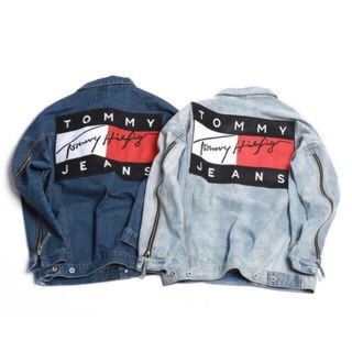 トミーヒルフィガー(TOMMY HILFIGER)のオーバーサイズ Gジャン トラッカージャケット(Gジャン/デニムジャケット)