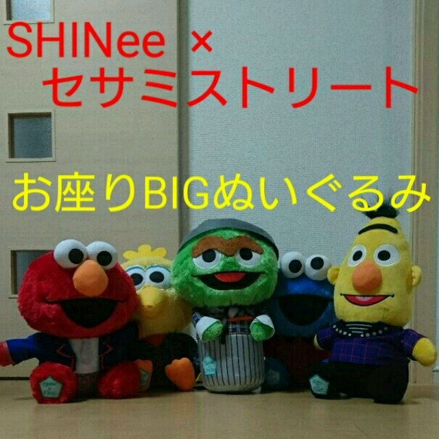 SHINee - 【ラスト】 SHINee × セサミストリート お座りBIGぬいぐるみ ...