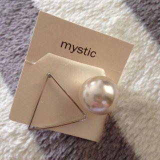 ミスティック(mystic)の桃愛用♡mysticパールキャッチピアス(ピアス)