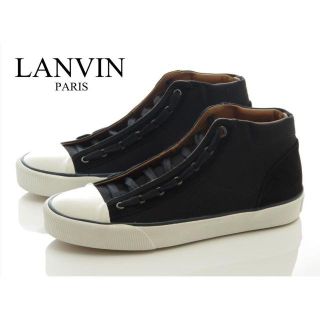 ランバン(LANVIN)の新品 LANVIN ランバン ミッドトップキャンバススニーカー UK7(スニーカー)