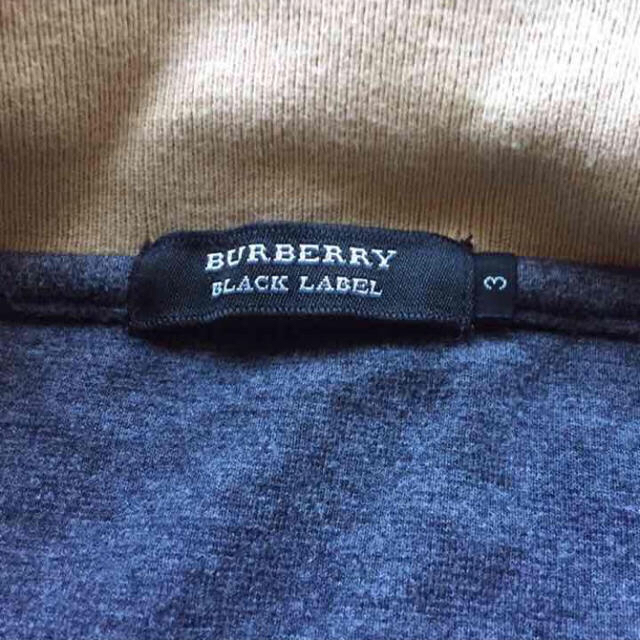 BURBERRY BLACK LABEL(バーバリーブラックレーベル)のバーバリーブラックレーベル ジップアップパーカー フード無し メンズのトップス(スウェット)の商品写真