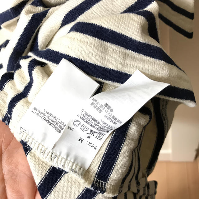 MUJI (無印良品)(ムジルシリョウヒン)の一回着 美品  無印良品 ボーダーワンピース オーシバル セントジェームズ レディースのワンピース(ひざ丈ワンピース)の商品写真