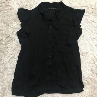 ザラ(ZARA)のZARA ボウタイブラウス(シャツ/ブラウス(半袖/袖なし))