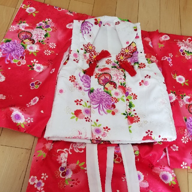 七五三　着物セット キッズ/ベビー/マタニティのキッズ服女の子用(90cm~)(和服/着物)の商品写真