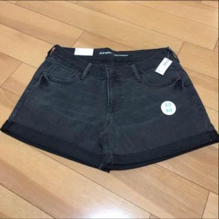 オールドネイビー(Old Navy)のオールドネイビー☆新品未使用☆ショートパンツ☆黒サイズ2☆(ショートパンツ)