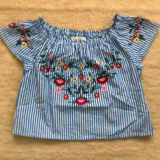 ザラキッズ(ZARA KIDS)のZARA KIDS/ボヘミアン刺繍トップス/size122(Tシャツ/カットソー)