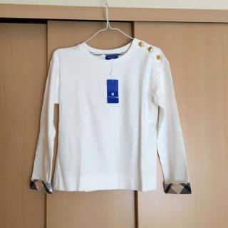 バーバリーブルーレーベル(BURBERRY BLUE LABEL)の新品ブルーレーベルクレストブリッジプルオーバー38(カットソー(長袖/七分))