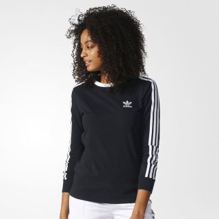 アディダス(adidas)のL【新品/即日発送OK】adidas オリジナルス レディース ロンT 黒(Tシャツ(長袖/七分))