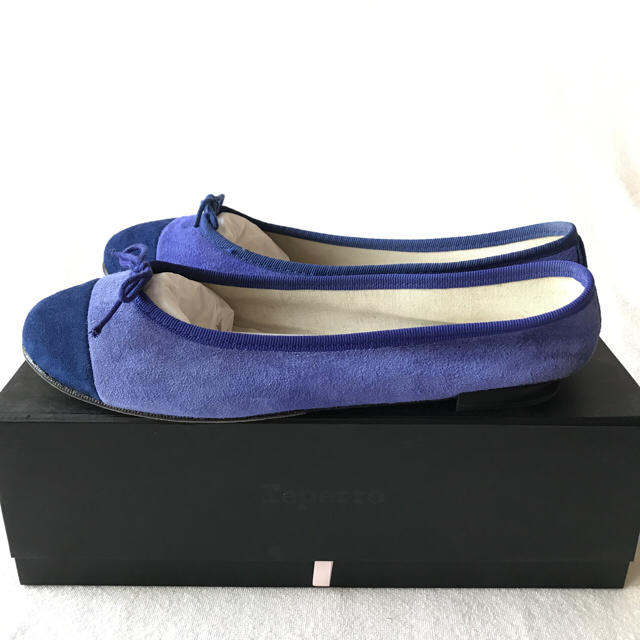 repetto(レペット)の美品★レペット バレエシューズ FLORA 38 スエード Lepetto レディースの靴/シューズ(バレエシューズ)の商品写真