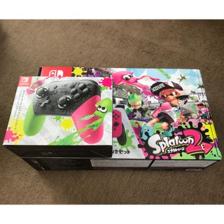 ニンテンドースイッチ(Nintendo Switch)のニンテンドースイッチ スプラトゥーン2同梱版 プロコン おまけ(家庭用ゲーム機本体)