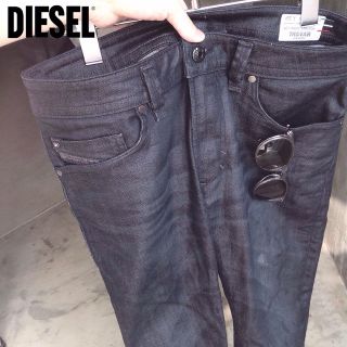 ディーゼル(DIESEL)のストレッチVer  スリムフィットストレート ブラックスキニーデニム(デニム/ジーンズ)