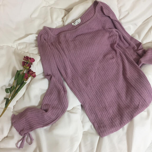 MaxMara 白タグ lavender frill tops.