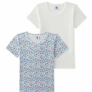 プチバトー(PETIT BATEAU)のプチバトー　8ans プリント＆カラー　半袖セット　Tシャツ　新品　未使用(Tシャツ/カットソー)