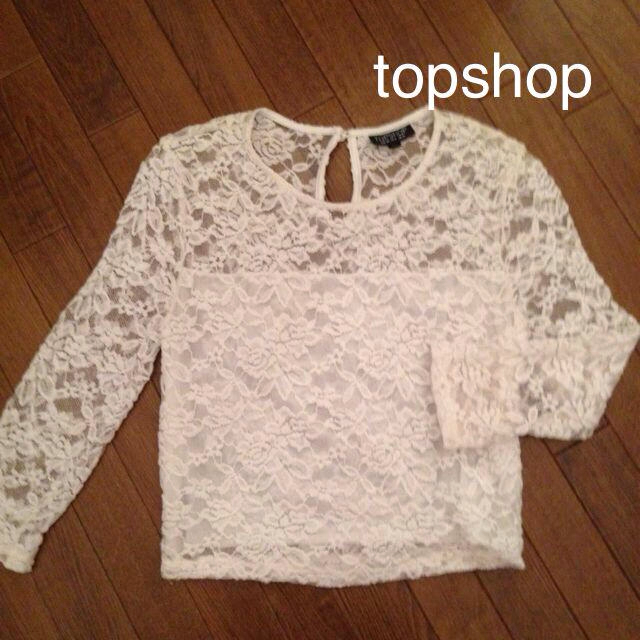 TOPSHOP(トップショップ)のTopshopストレッチレーストップス レディースのトップス(Tシャツ(長袖/七分))の商品写真