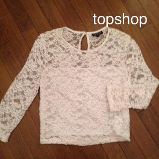 トップショップ(TOPSHOP)のTopshopストレッチレーストップス(Tシャツ(長袖/七分))