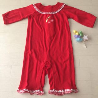 ジンボリー(GYMBOREE)の未使用✨GYMBOReeジンボリー♡チェリー長袖カバーオール♡3-6mos.✨(カバーオール)