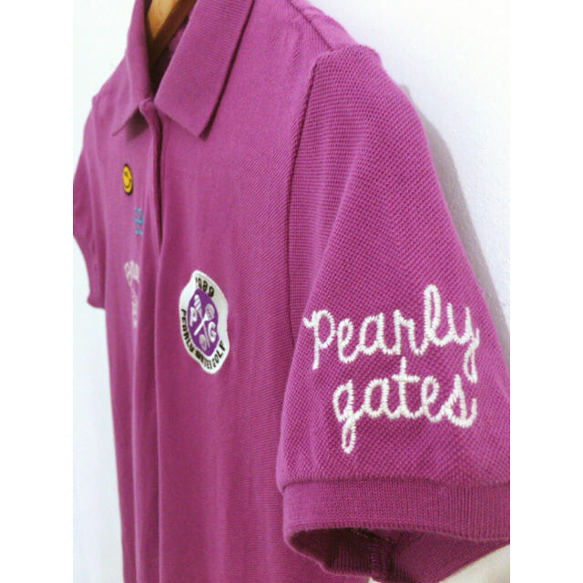 PEARLY GATES(パーリーゲイツ)のPEARLY GATES☆2017ポロシャツ【ｻｲｽﾞ0ﾊﾟ-ﾌﾟﾙ】 レディースのトップス(ポロシャツ)の商品写真