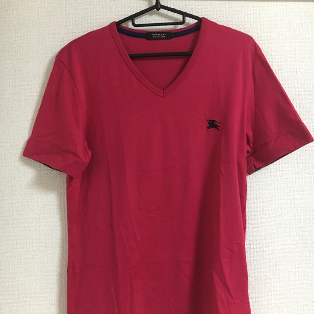 BURBERRY BLACK LABEL(バーバリーブラックレーベル)の【みずき様専用】BURBERRY ピンク カットソー メンズのトップス(Tシャツ/カットソー(半袖/袖なし))の商品写真