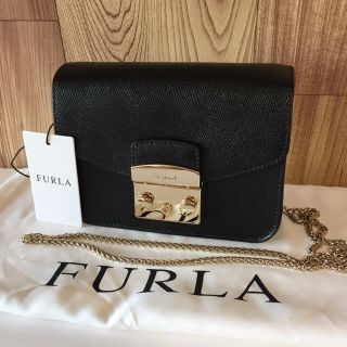 フルラ(Furla)の大人気♡フルラ メトロポリス ブラック！ チェーンバッグ 大人気！ ブラック(ショルダーバッグ)