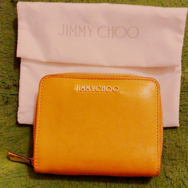 ファッション小物【JIMMY CHOO】折りたたみ財布♡マスタード