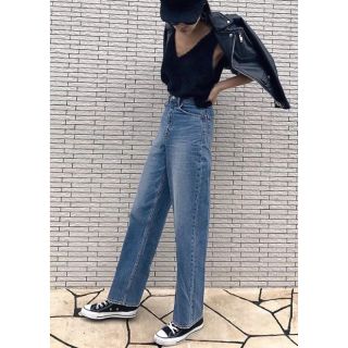 アズールバイマウジー(AZUL by moussy)のAZUL by moussy ハイウエストワイドデニム(デニム/ジーンズ)