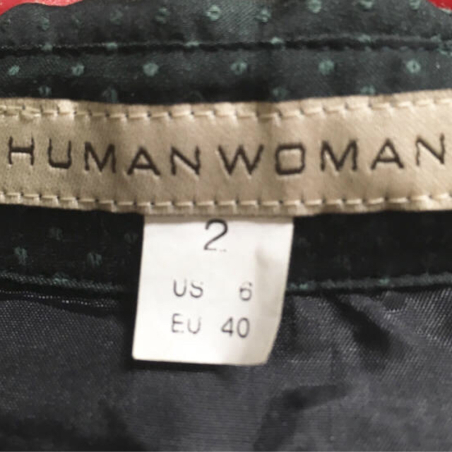 HUMAN WOMAN(ヒューマンウーマン)のMサイズ HUMAN WOMAN ワンピース レディースのワンピース(ひざ丈ワンピース)の商品写真