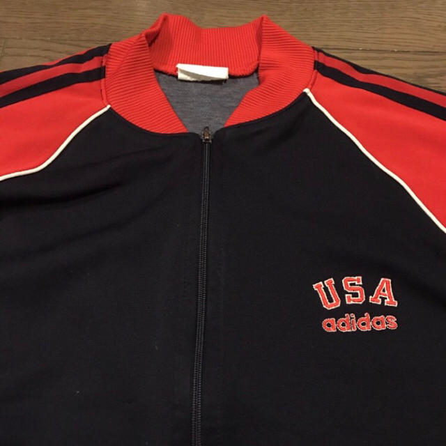 adidas - adidas ジャージ ヴィンテージ USA 刺繍 サイズ Lの adidas - adidas ジャージ ヴィンテージ USA 刺繍 サイズ Lの