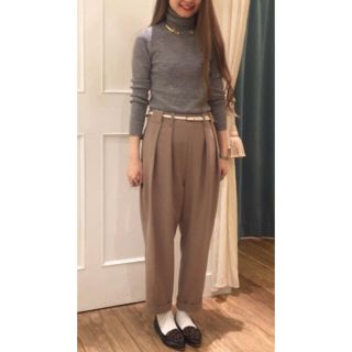 ロンハーマン(Ron Herman)のELIN 16AW 2タック クロップドパンツ  エリン(カジュアルパンツ)