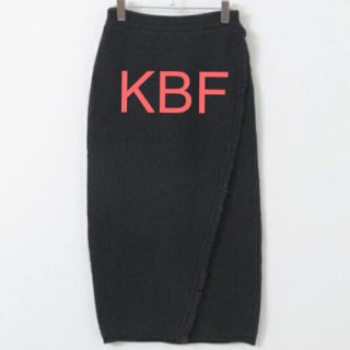 ケービーエフ(KBF)のKBF ニットラップスカート(ロングスカート)