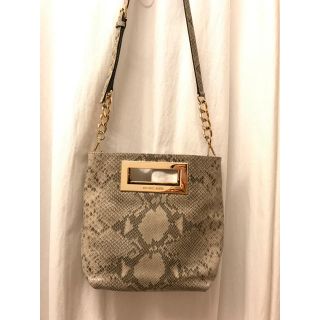 マイケルコース(Michael Kors)の【お値下げ】マイケルコース パイソン柄 2wayクラッチバック、ショルダーバッグ(ショルダーバッグ)