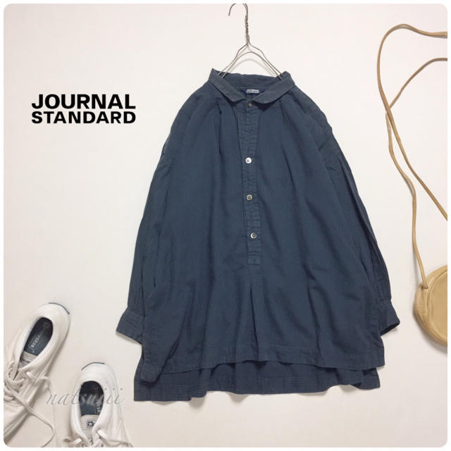 JOURNAL STANDARD(ジャーナルスタンダード)のジャーナルスタンダード . 後染め ストライプ ワイド プルオーバー シャツ レディースのトップス(シャツ/ブラウス(長袖/七分))の商品写真