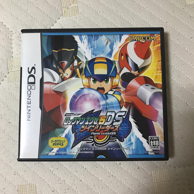 ニンテンドーDS(ニンテンドーDS)のロックマンエグゼ5DSツインリーダーズ エンタメ/ホビーのゲームソフト/ゲーム機本体(携帯用ゲームソフト)の商品写真