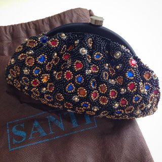 サンティ(SANTI)のSANTI クラッチバッグ 美品(クラッチバッグ)