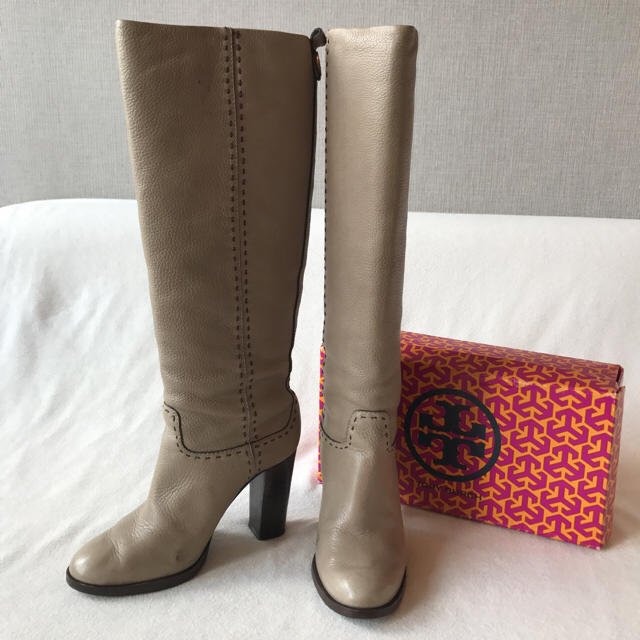 美品 トリーバーチ ブーツ グレー / サイズ7 TORY BURCH