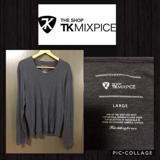 ザショップティーケー(THE SHOP TK)のTK MIXPICE メンズL 長袖カットソー ロンT インドネシア製(Tシャツ/カットソー(七分/長袖))