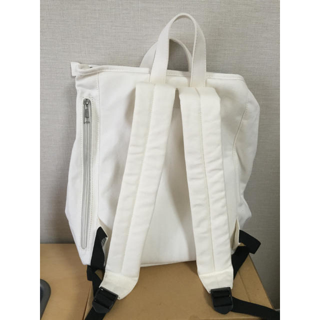 merlot(メルロー)の200円値下げしました！メルロー 2wayキャンバスリュック 白 レディースのバッグ(リュック/バックパック)の商品写真