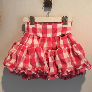 ジェニィ(JENNI)のJENNI 120 ピンク チェック ふりふりスカート(スカート)